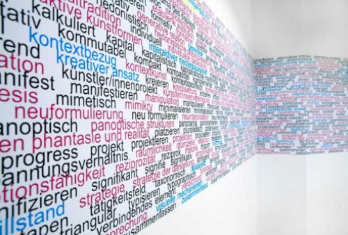 worte#12/tapete#4/cmyk/Eva Beierheimer/Miriam Laussegger/ 2008, ESC, Graz 2008, Foto: Miriam Laussegger,  © esc medien kunst labor